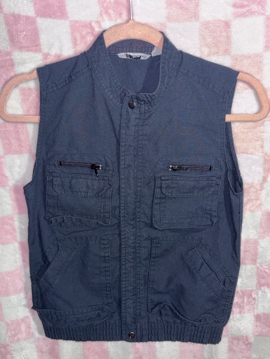 Graffiti Other - Men's Sleeveless Utility Vest - Navy